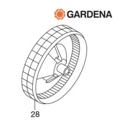 Gardena Wiel Voor Kooimesmaaier 380c